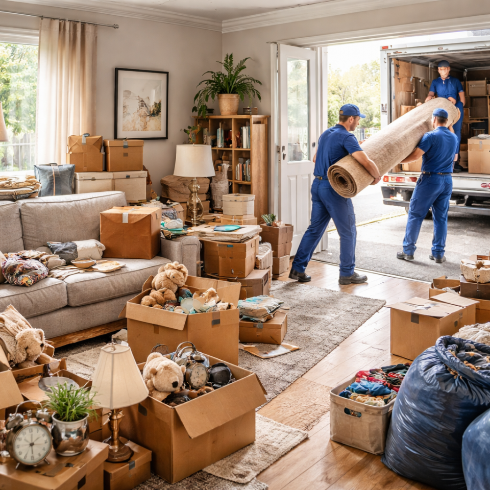 Haushaltsräumung bei Tageslicht